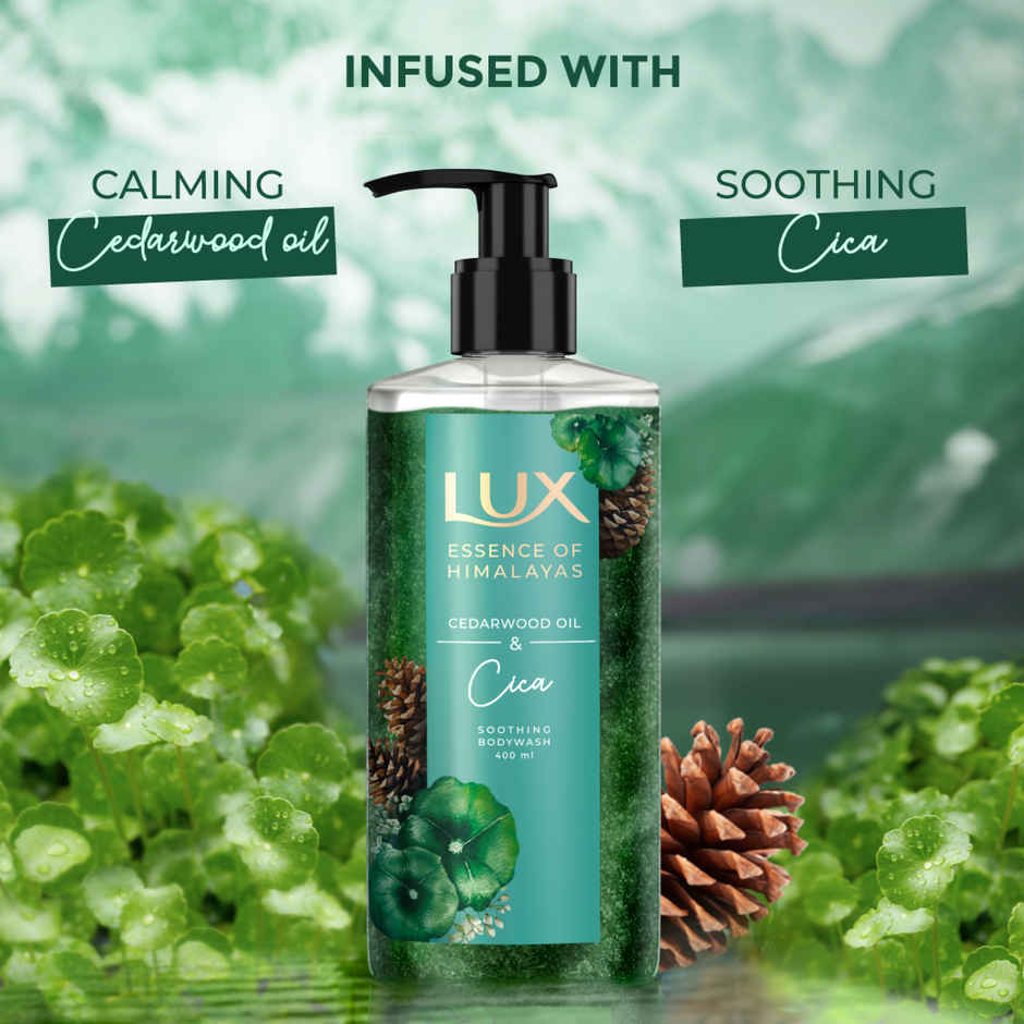 LUX Essence of Himalayas Cedarwood Oil & Cica Soothing Body Wash