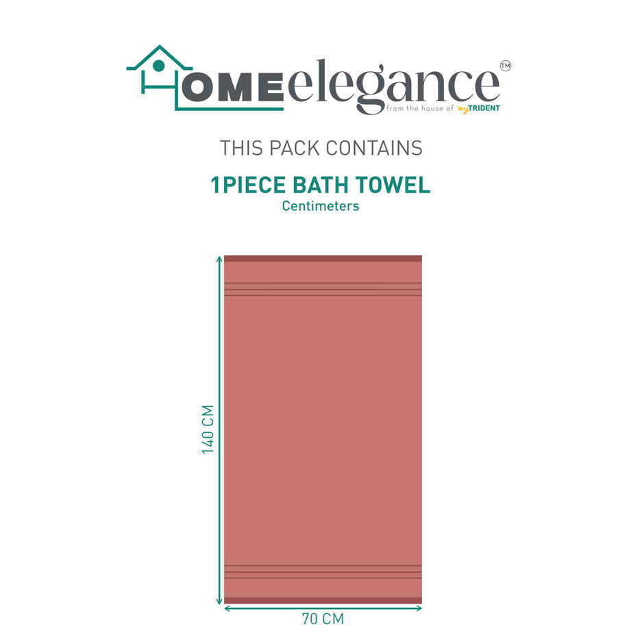 Mytrident Comfort Living Cotton Bath Towel | Apple Red