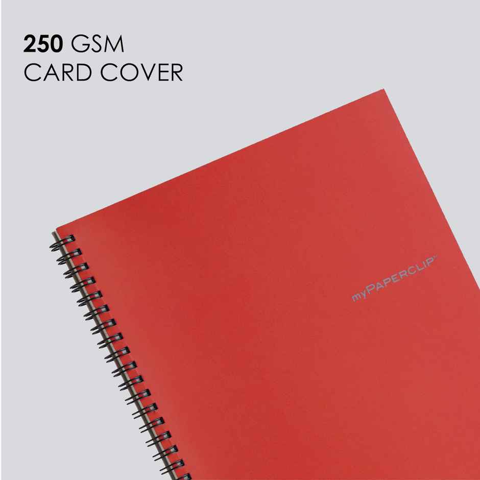 myPAPERCLIP - Neo Wiro Series NoteBook, 160 Pages, B5-Ruled-Red