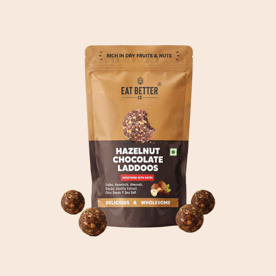 Eat Better Co Hazelnut & Chocolate Ladoos High Protein | Truly Natural