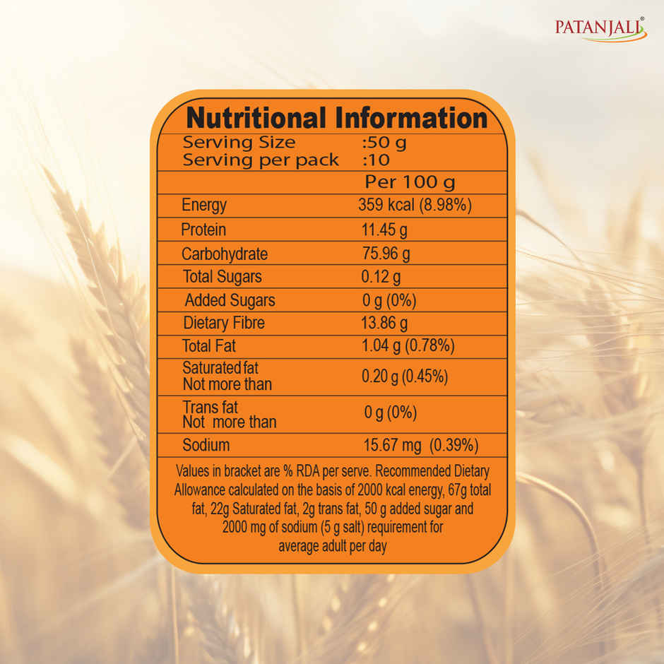 Patanjali Quick Cook Wheat Dalia - Healthy Fibre Rich Breakfast
