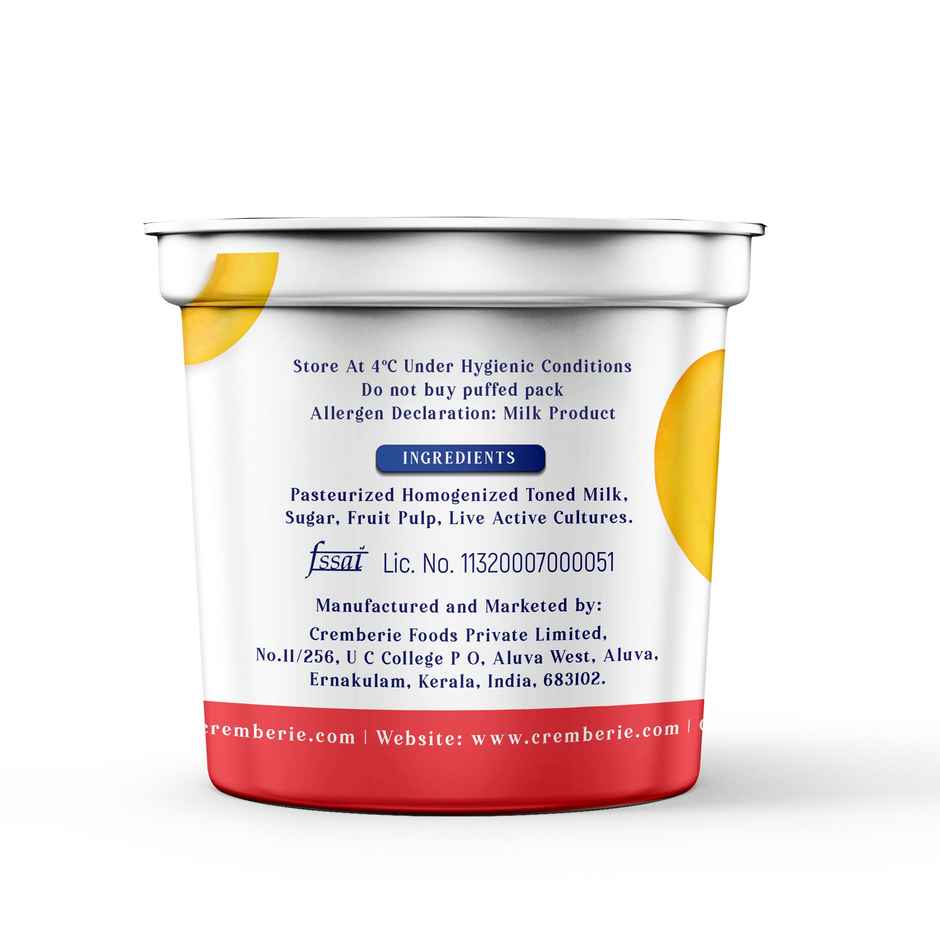 Cremberie Fruit Yoghurt Strawberry Banana Fuse