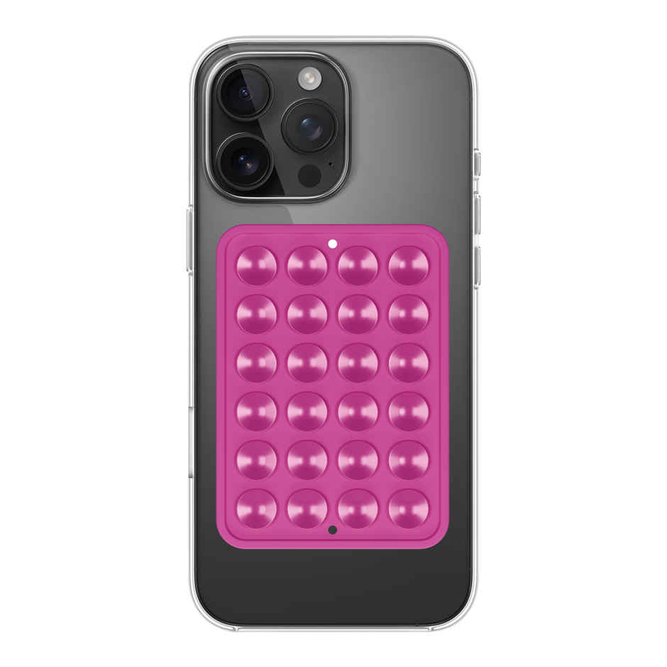 Artistque Silicone Suction Phone Case | Hands-Free Holder | Mirror & Shower | Dark Pink