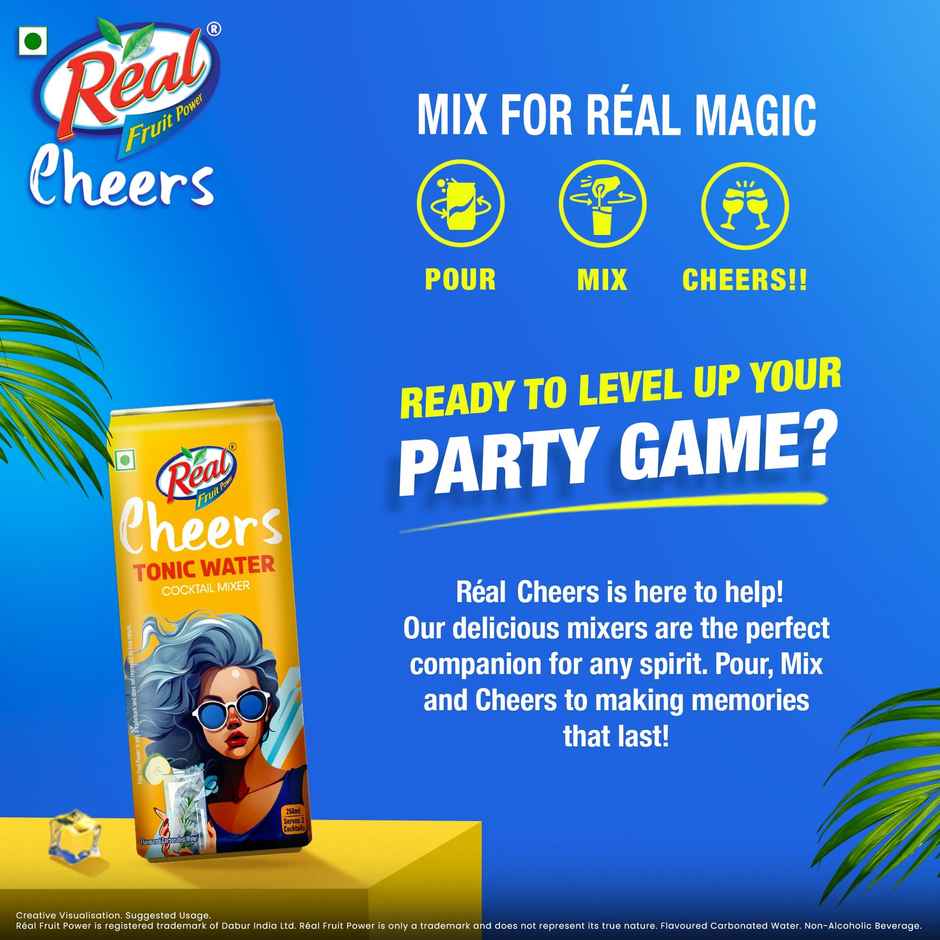 Real Cheers Tonic Water | Cocktail Mixer