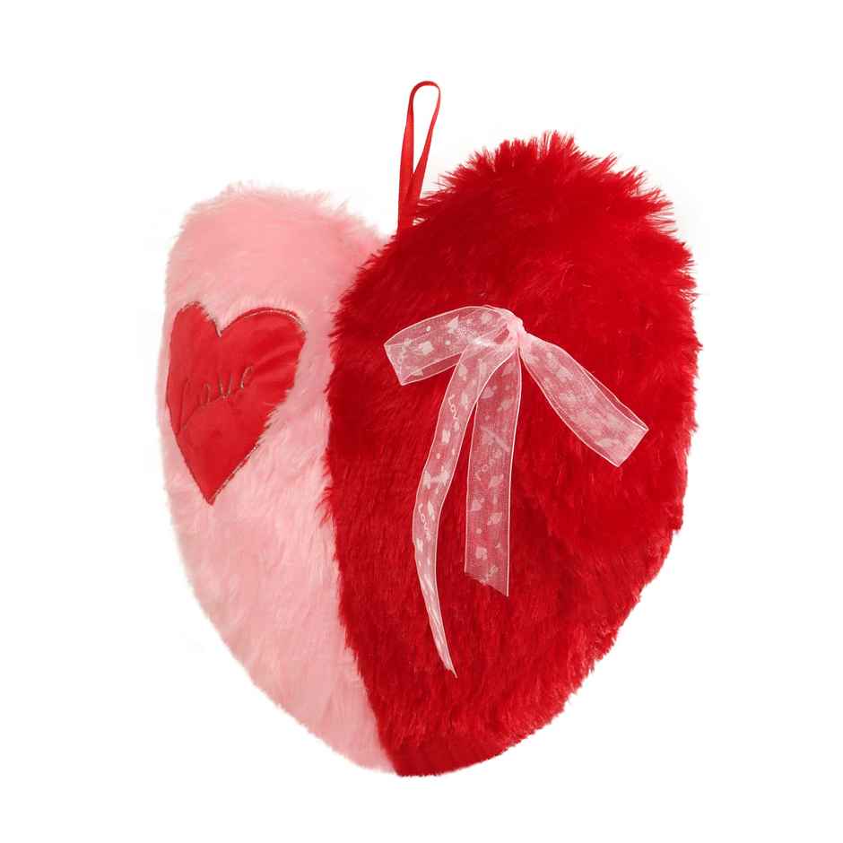 Dearjoy Pink and Red Heart Pillow 35 cm