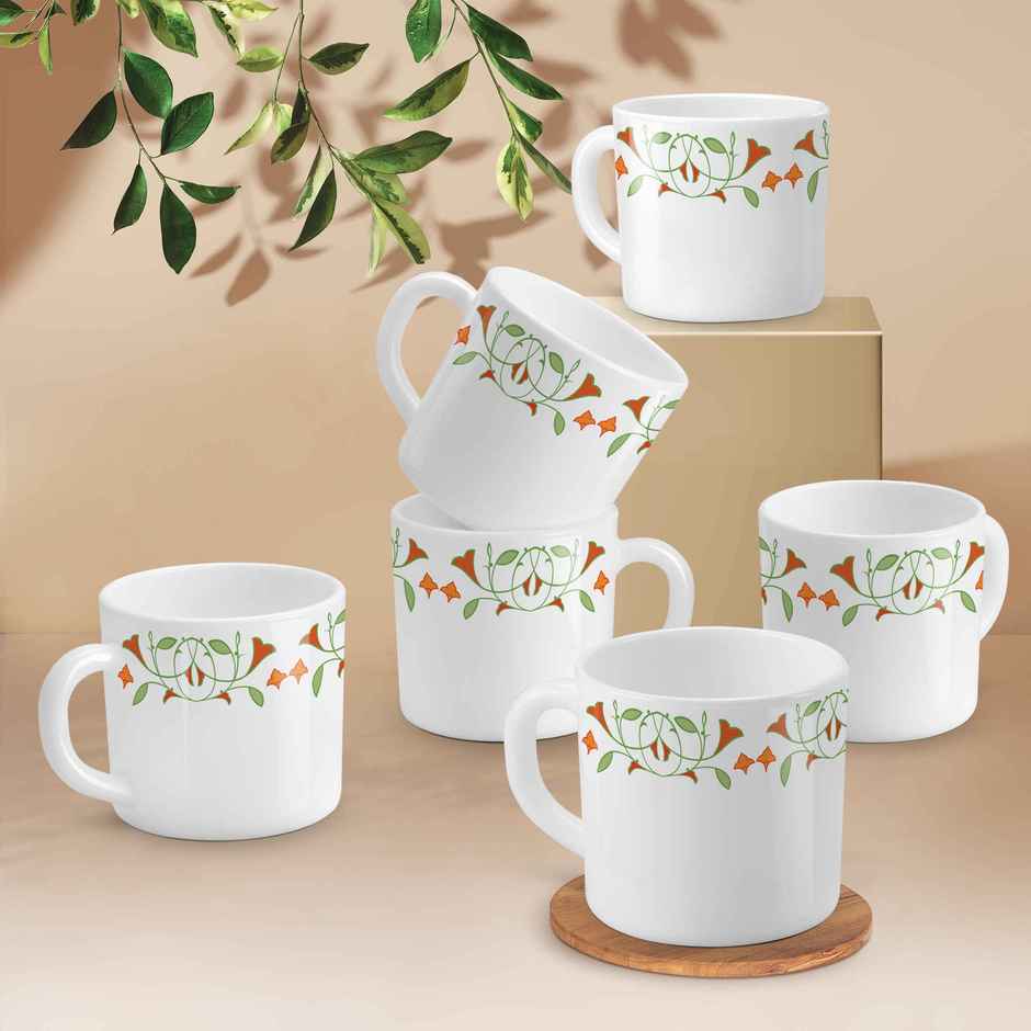 Treo by Milton Opalware Amara Meena Cup | White