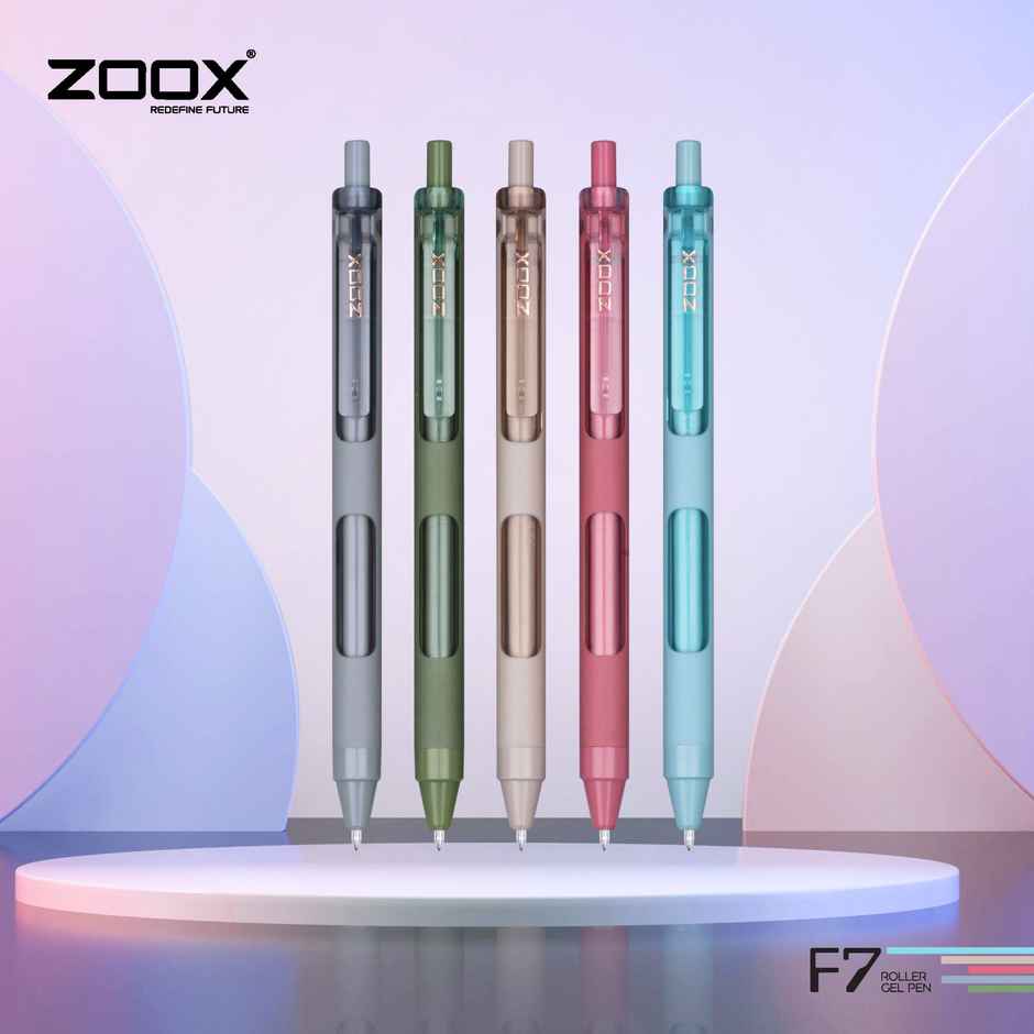Zoox F7 Gel Pen Blue Ink Assorted