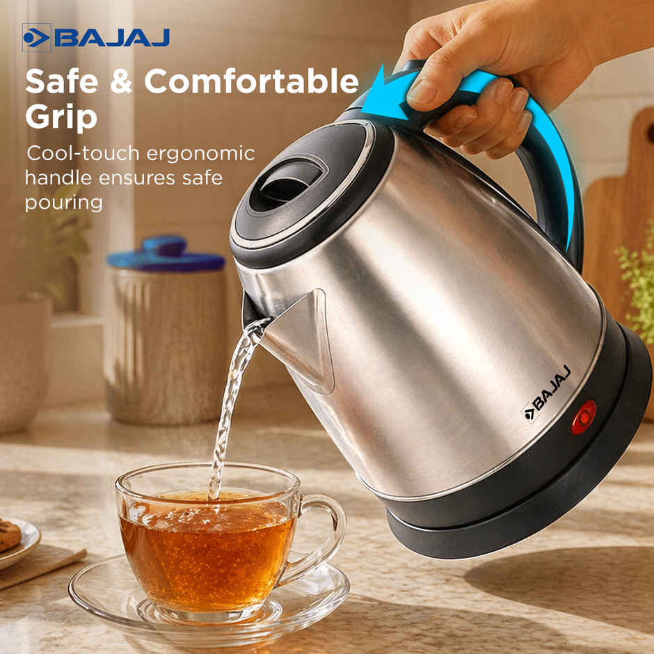Bajaj Dlx 1.2 L Electric Kettle - Auto Shut-Off Mechanism