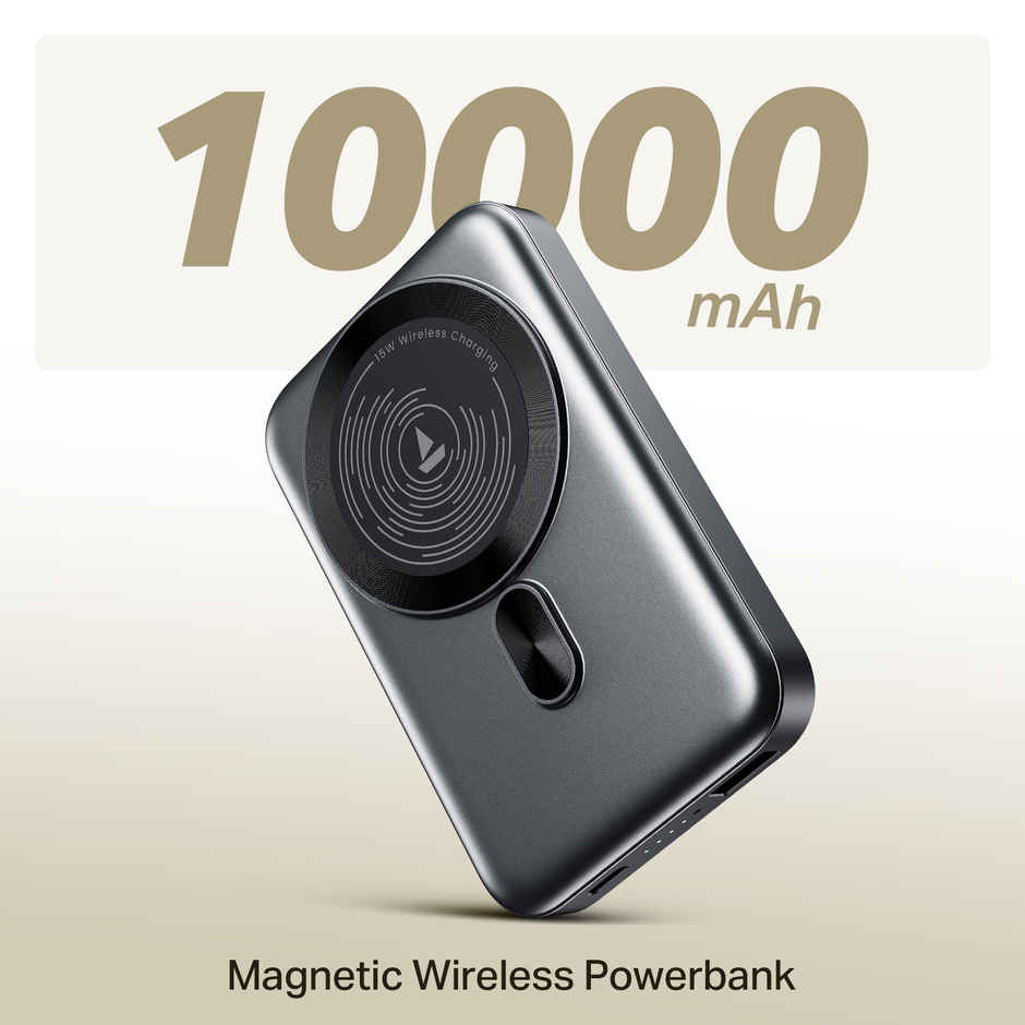 boat EnergyShroom PB331 MagnaCharge Wireless Powerbank | Ash Black