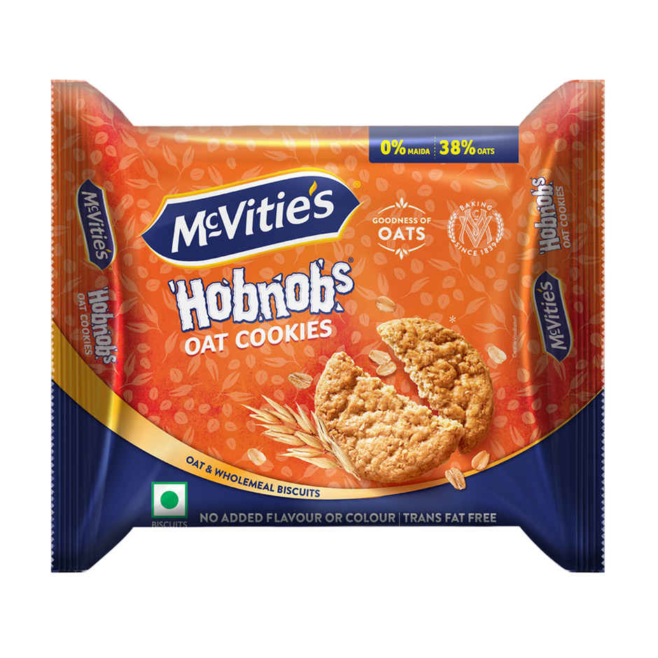 McVitie's Hobnobs Oats Cookies | 0% Maida & 38% Oats