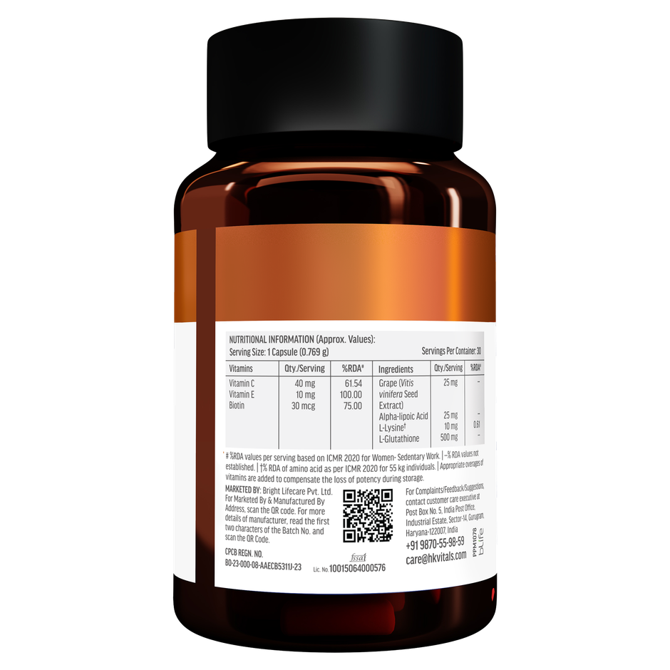 Healthkart HK Vitals Glutathione 500mg Capsule
