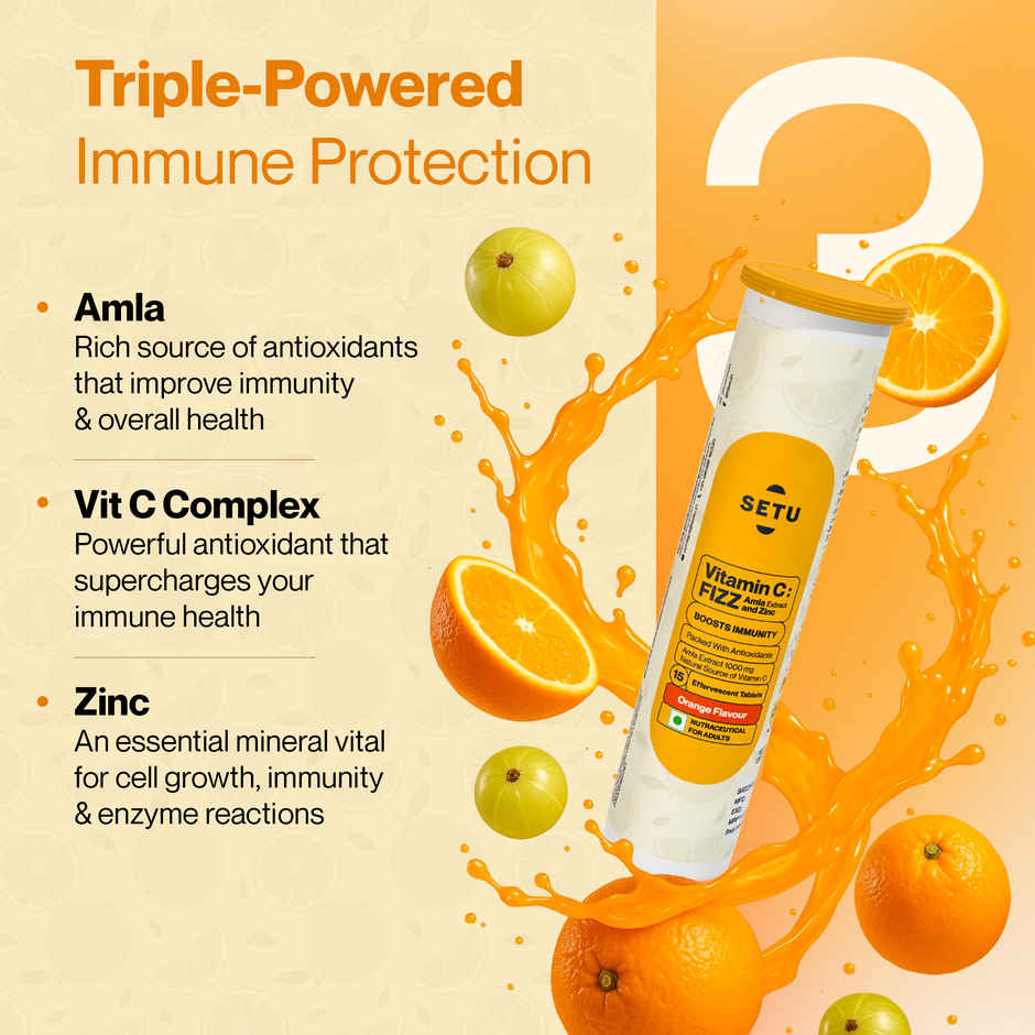 Setu Vitamin C Effervescent Tablets for Immuntiy