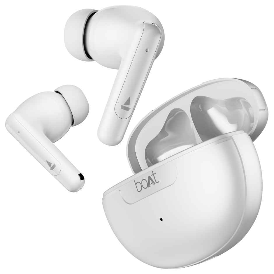 boAt Airdopes 161 TWS Earbuds With ANC Upto 32dB | 50H Playtime Asap Charge | BTv5.3 | White