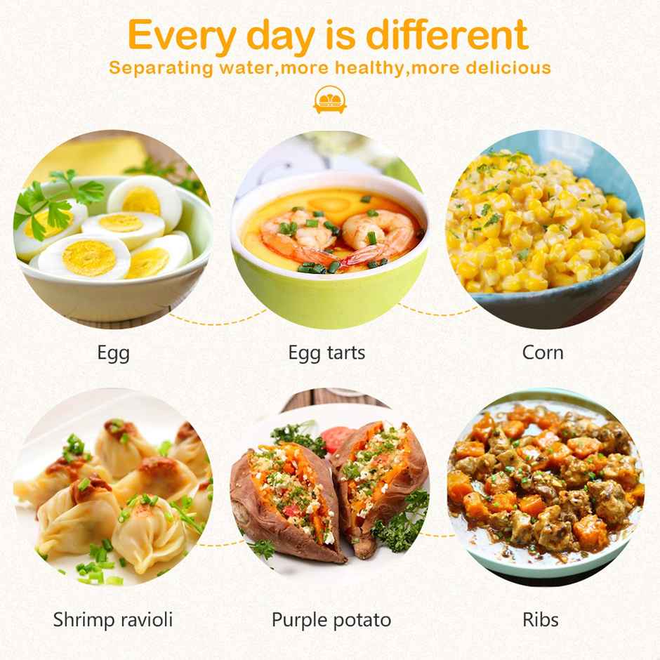 Themisto Instant Egg Boiler / Poacher / Coocker Machine 350 Watts (Hard, Medium, Soft)