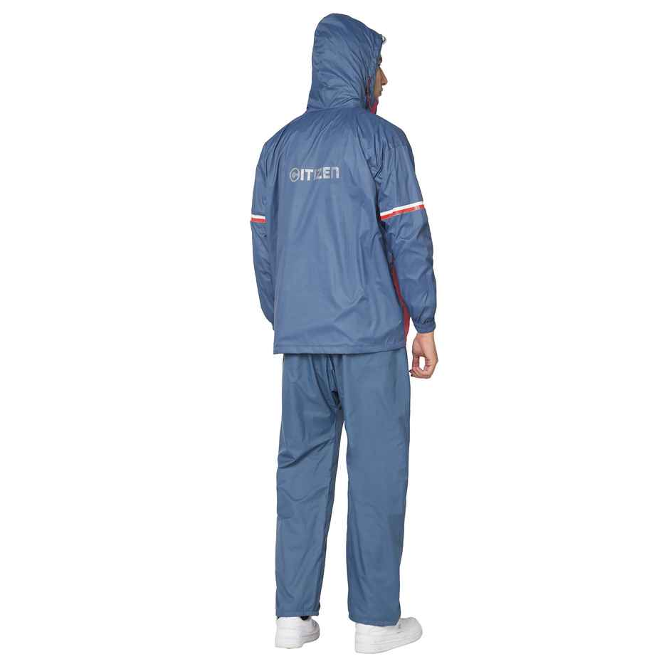 Citizen Reversible Series Raincoat With Pant - Blue -CR016-XL