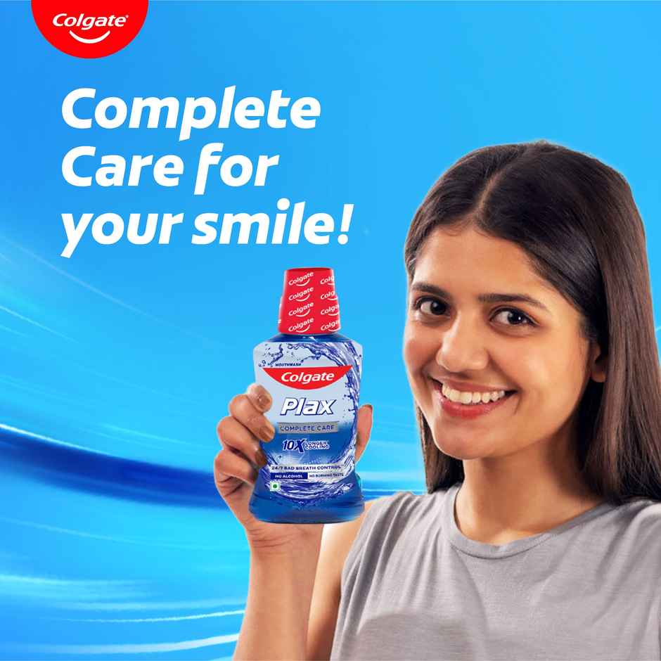 Colgate Mouthwash - Maxfresh Plax Complete Care Alcohol Free Imported