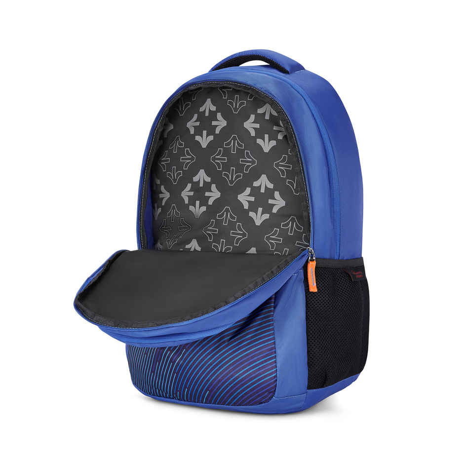 Nasher Miles Wave Backpack- Unisex- 3 Compartment Bag- Navy Blue- 45L