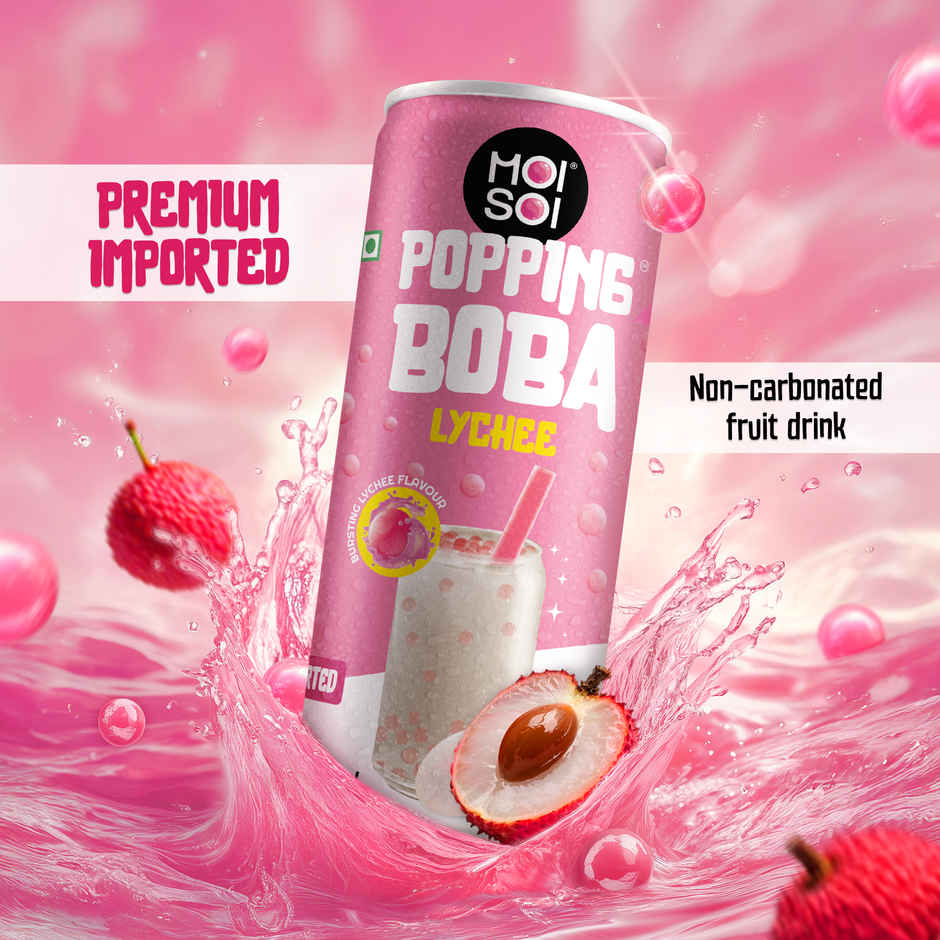 Moi Soi Popping Boba With Lychee Fruit Drink