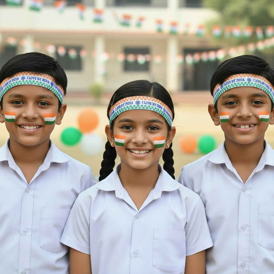 Patriotic Forehead Band Set | I Love My India | Republic Day | Pack of 6 | Special You