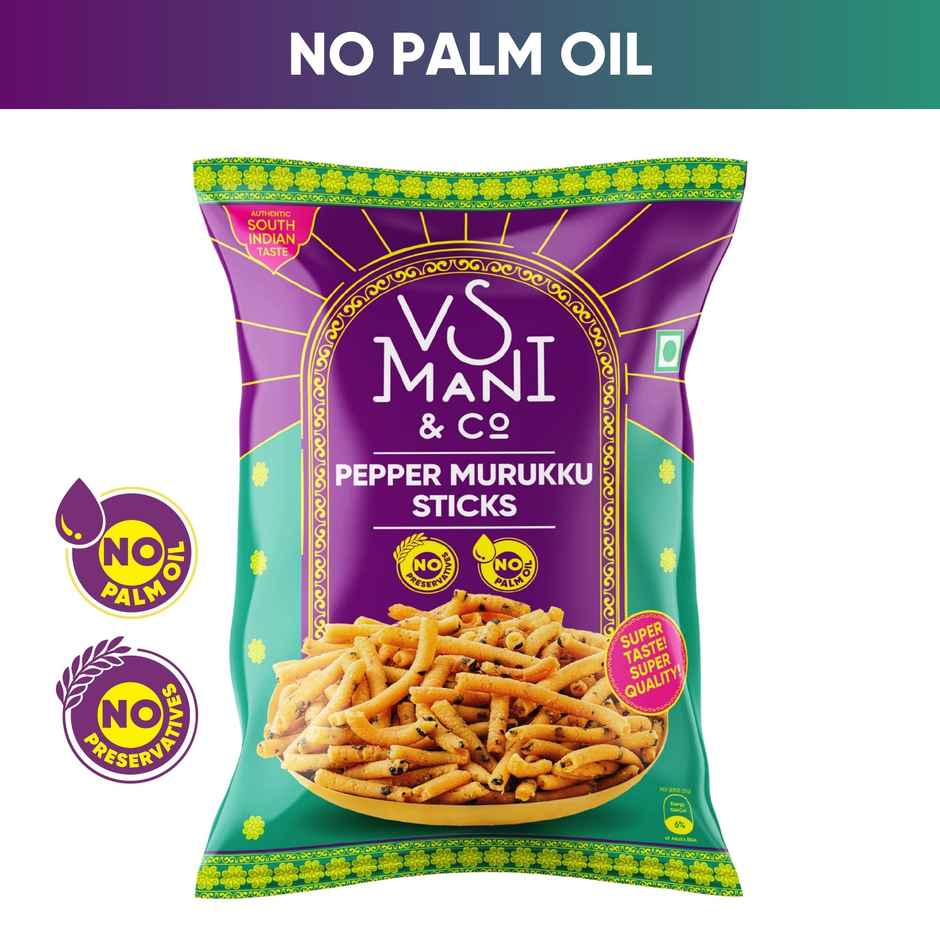 VS Mani Pepper Murukku | Crispy Savory Snack