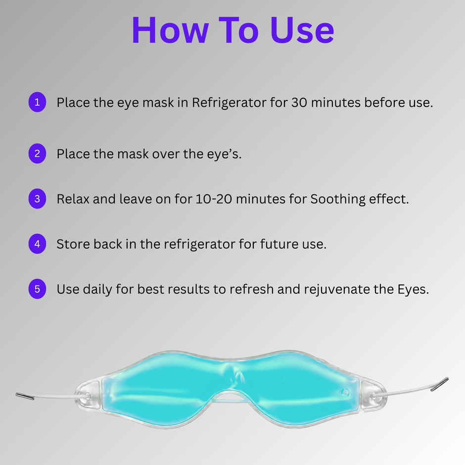 Midazzle Soothing Eye Mask Gel for Dark Circles, Puffy Eyes | MIOF3406