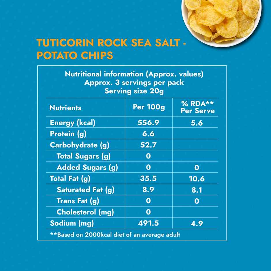 Sweet Karam Coffee Tuticorin Rock Salt Potato Chips - No Palm Oil (60g) & Sweet Karam Coffee Kerala Nendran Banana Chips (65g) Combo