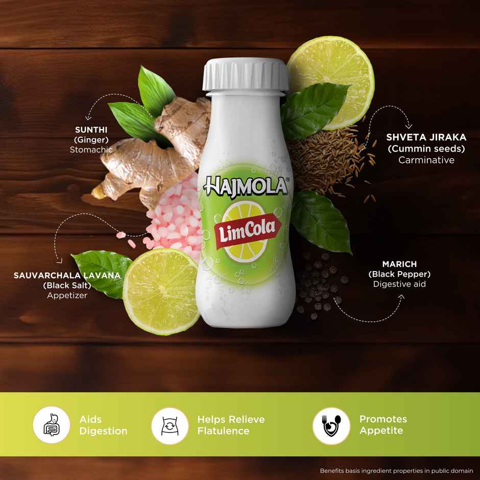 Dabur Hajmola Tasty Digestive Tablets (Limcola Flavour) - 120 Tabs,Healthy, Tasty & Chatpata