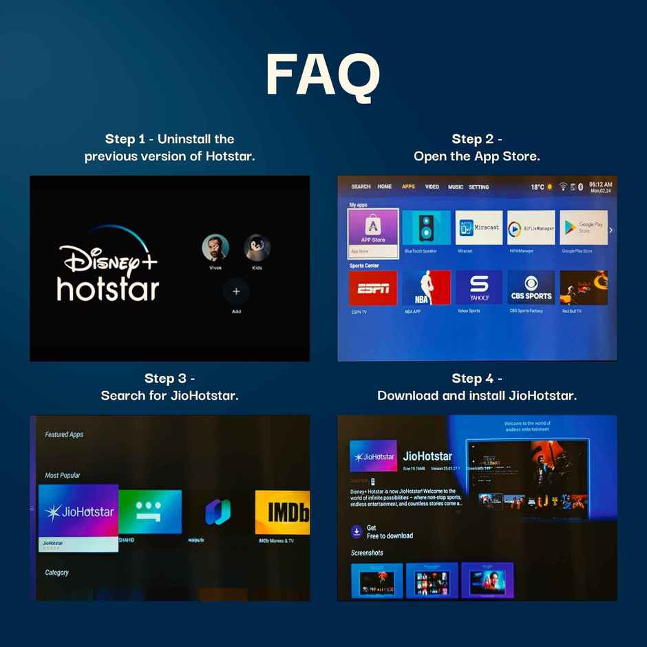 Lifelong SmartStream Smart Projector | Native 1080p Full HD With 4K Support | Android 9