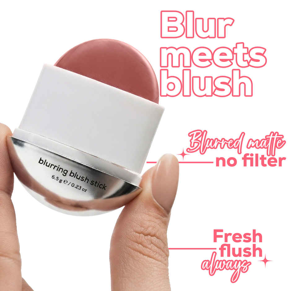 RENEE Blushie Blurring Blush Stick, Buildable Formula with Matte Finish | Peachy Please