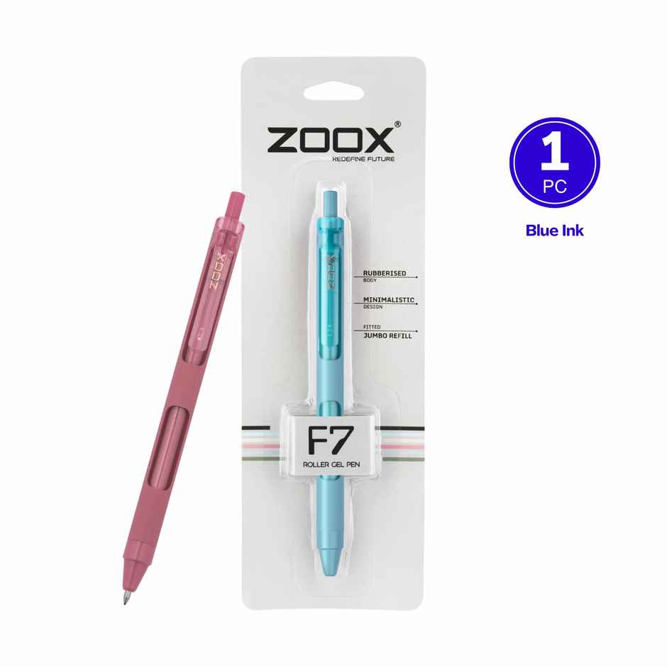 Zoox F7 Gel Pen Blue Ink Assorted