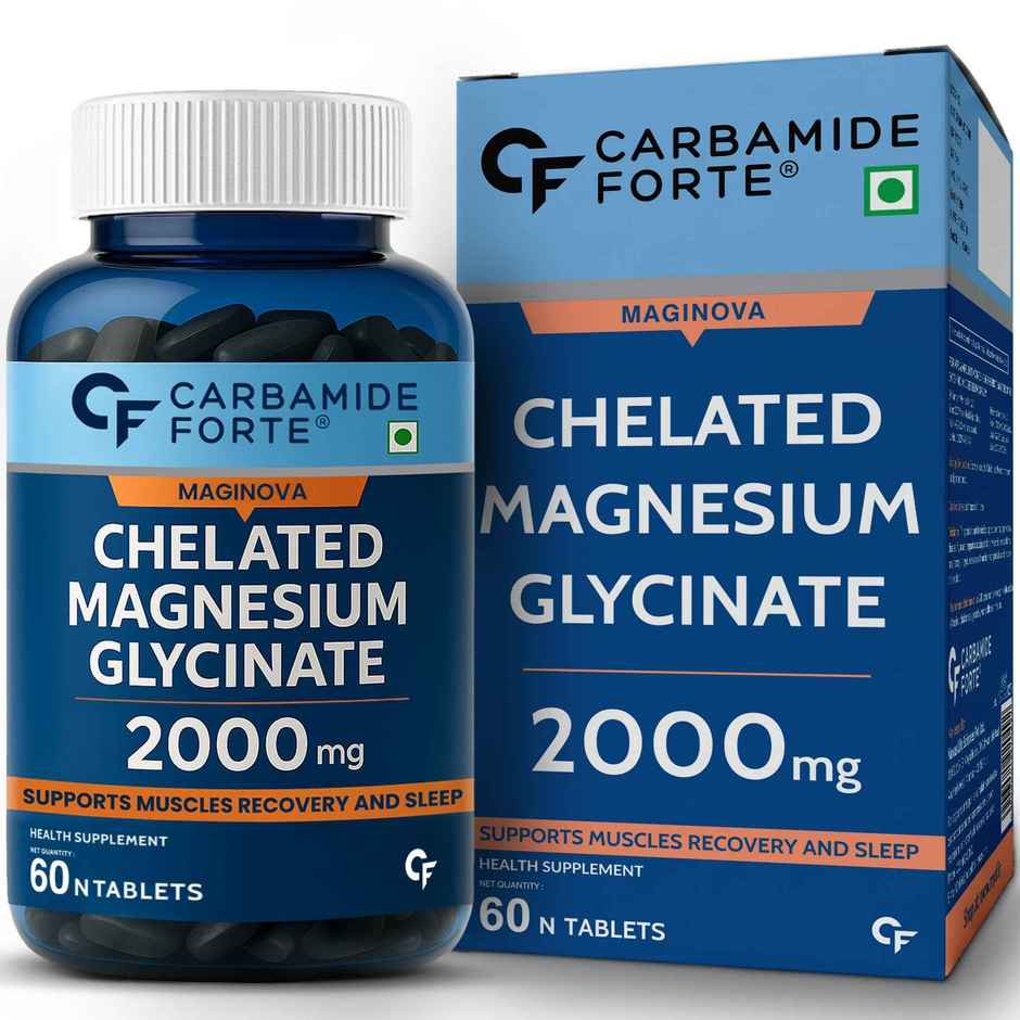 Carbamide Forte Chelated Magnesium Glycinate Supplement 2000mg Per Serving | Magnesium Supplement