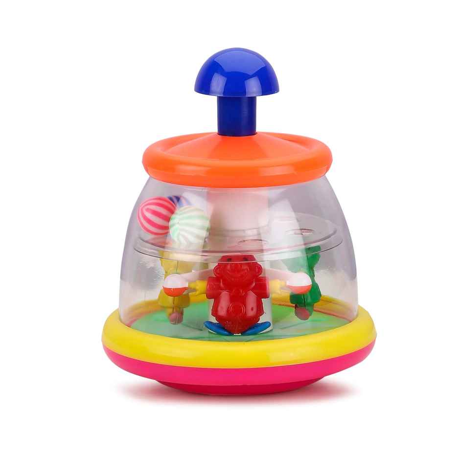 Push N Spin Joker Toy For Children - Assorted