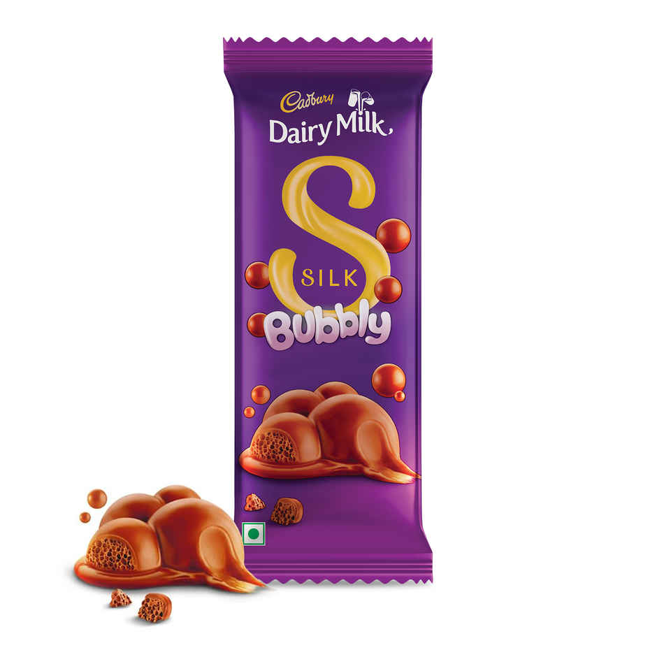 Cadbury Dairy Milk Silk Bubbly Chocolate Bar