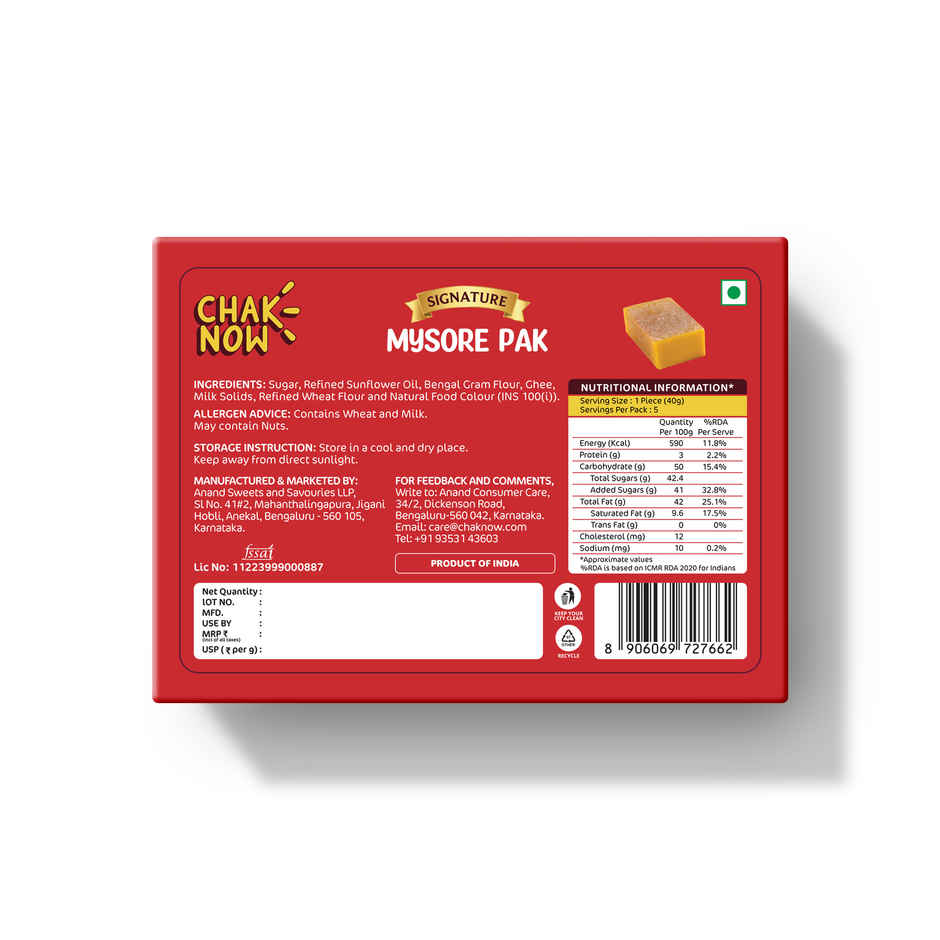 Mysore Pak By Chaknow