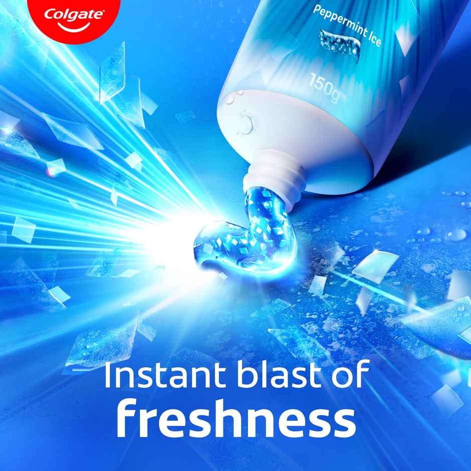 Colgate MaxFresh Toothpaste, Blue Gel Paste with Menthol for Super Fresh Breath (Peppermint Ice) Combo 