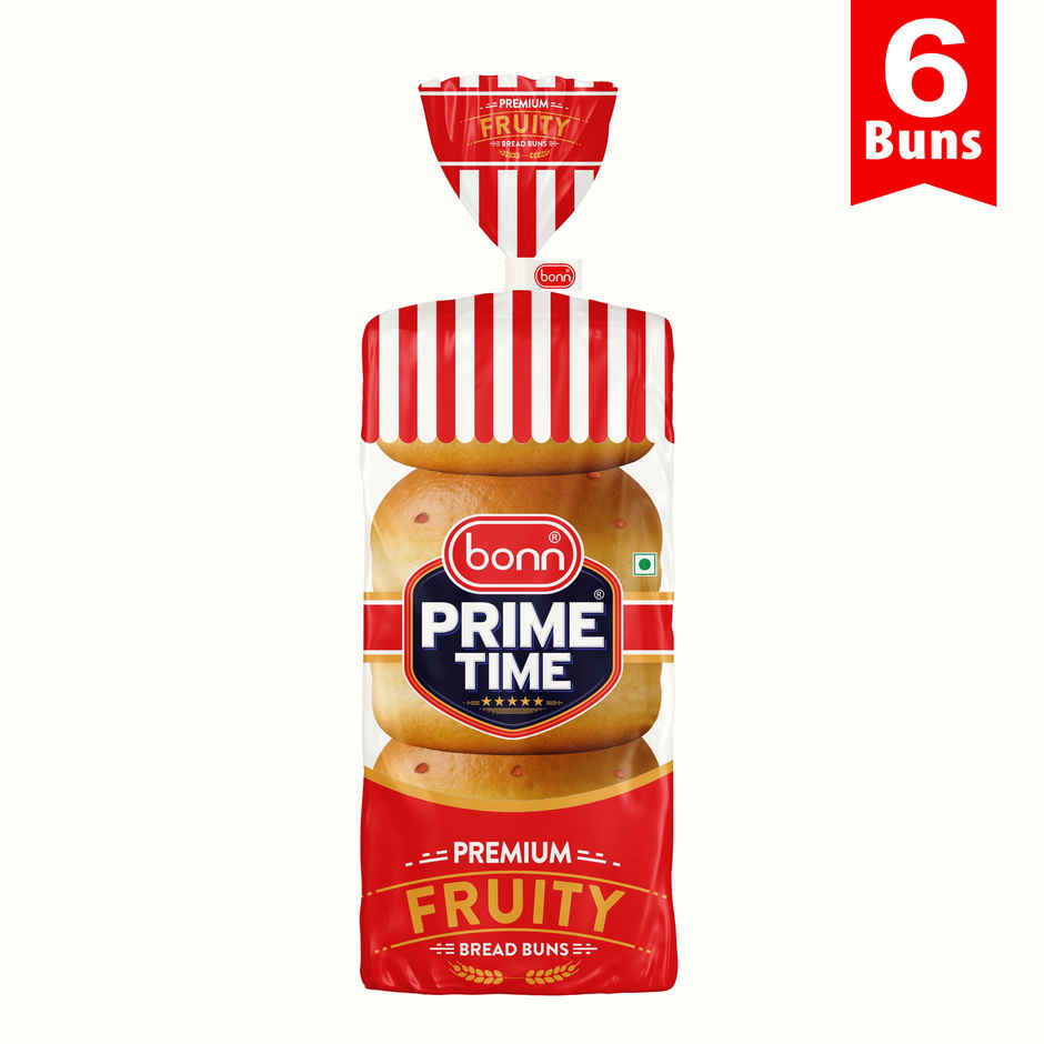 Bonn Prime Time Premium Fruity Bun Bread (6 Slice)