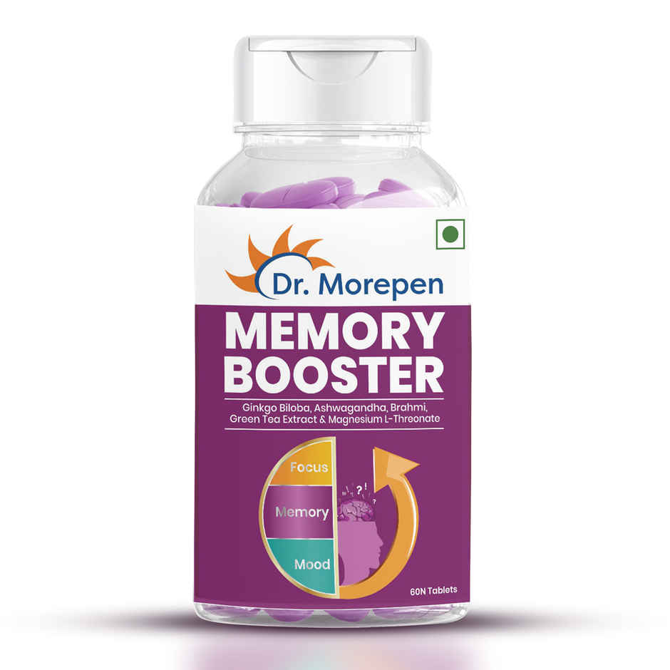 Dr. Morepen Memory Booster Brain Supplement Helps in Concentration, Focus