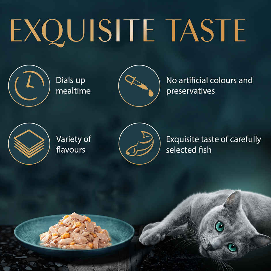 Sheba Rich Adult Skipjack & Salmon Flavour Wet Cat Food Combo  