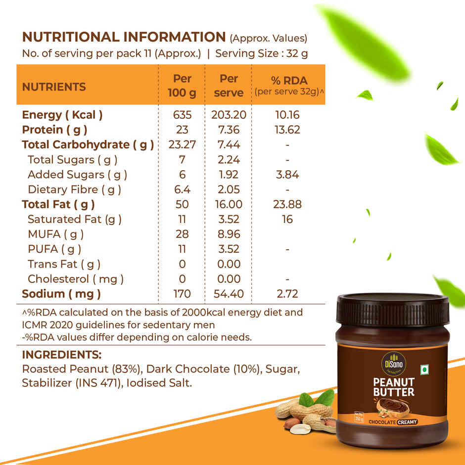 Disano Chocolate Peanut Butter Creamy