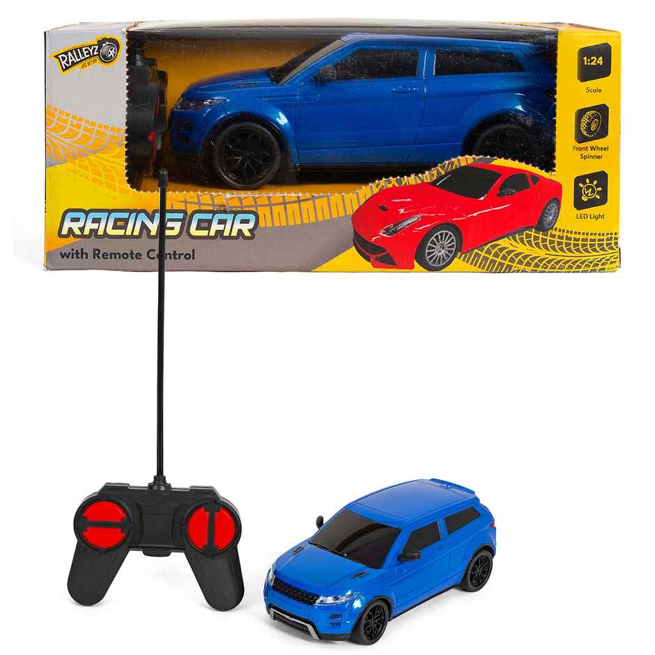 Hamleys Ralleyz Veva Mini Racing Car with Remote Control, 1:24 Scale, 4Y+, Multicolour