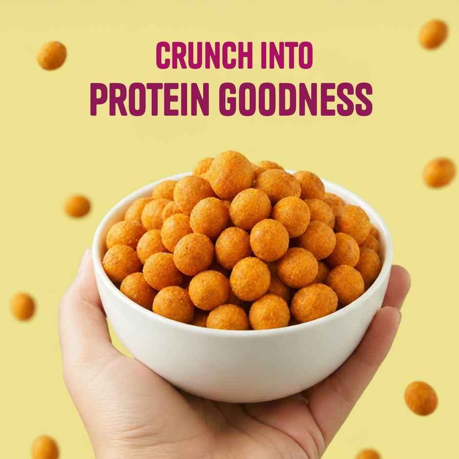 Protein Chef Baked Coated Peanuts | No Palm Oil Masala Roasted 20g Protein Healthy Snacks