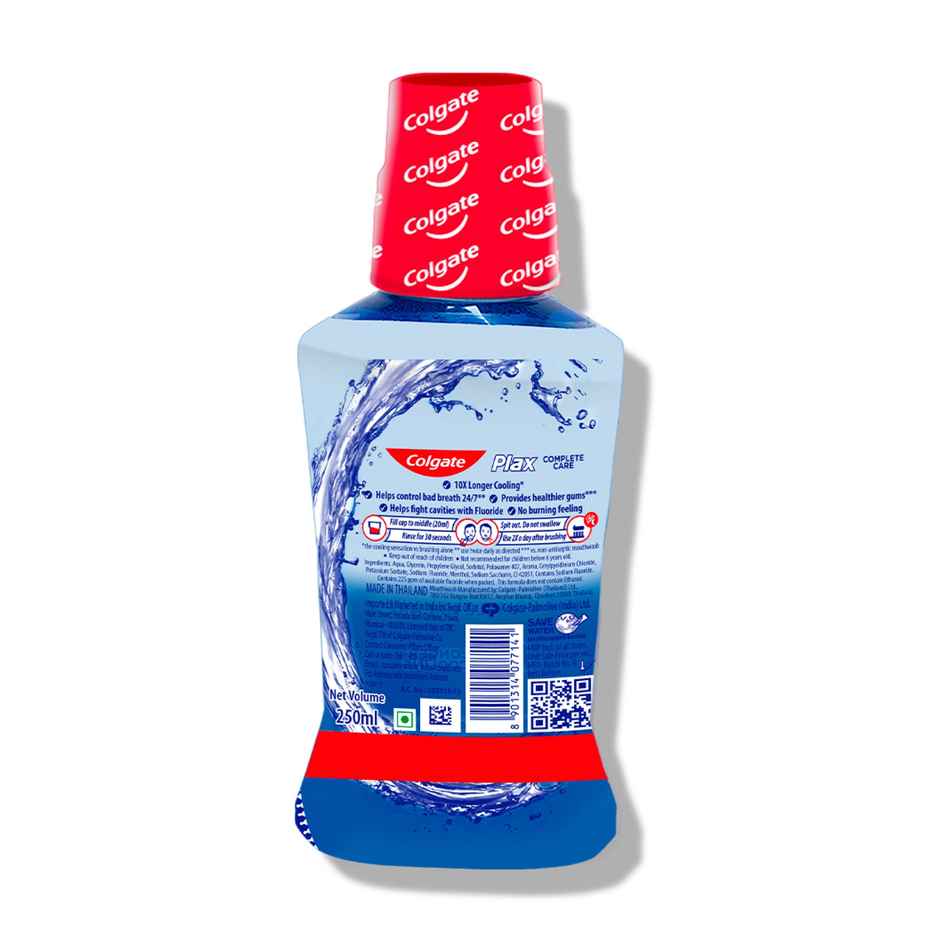 Colgate Mouthwash - Maxfresh Plax Complete Care Alcohol Free Imported
