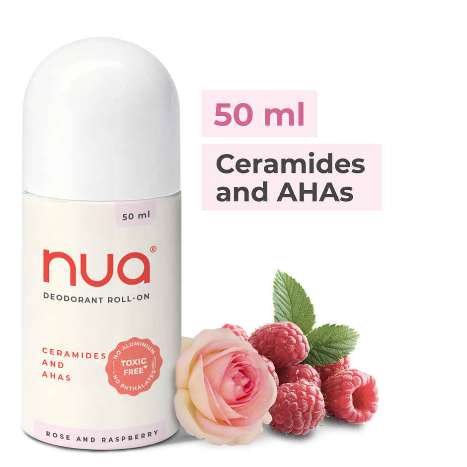 Nua Deodorant Roll-On Rose and Raspberry