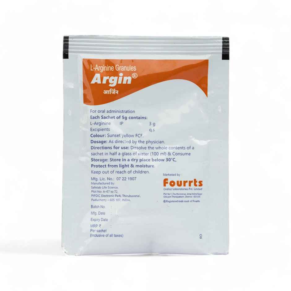 Argin Orange Flavour  Sugar Free Sachet