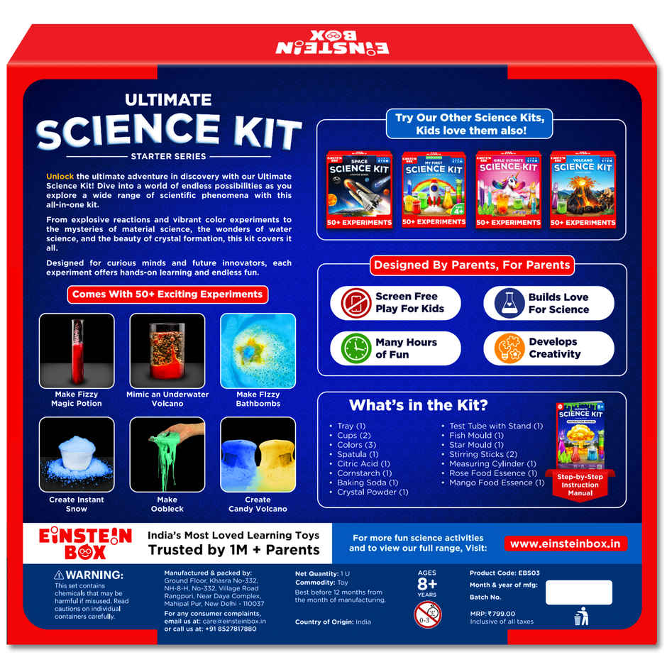 Einstein Box Ultimate Science Starter Kit For 6 To 15 Year Olds