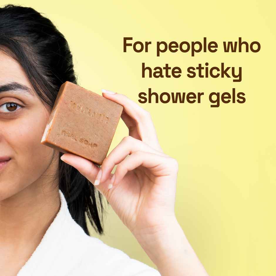 Soulflower Sandalwood Scrub Soap for Tan Removal & Skin Protection | Natural | 1 Pc