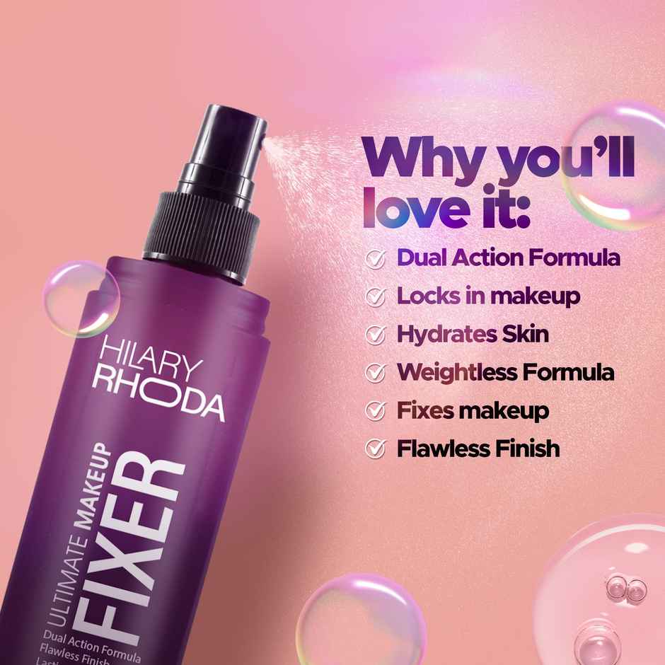 Hilary Rhoda Ultimate Makeup Fixer | Infused with Niacinamide & Hyaluronic Acid | Hydrates Skin