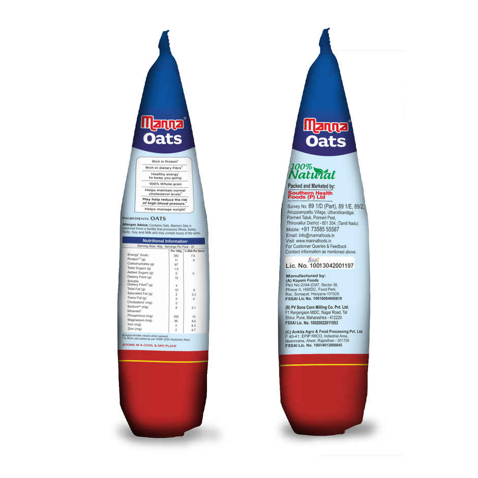 Manna Oats Pouch