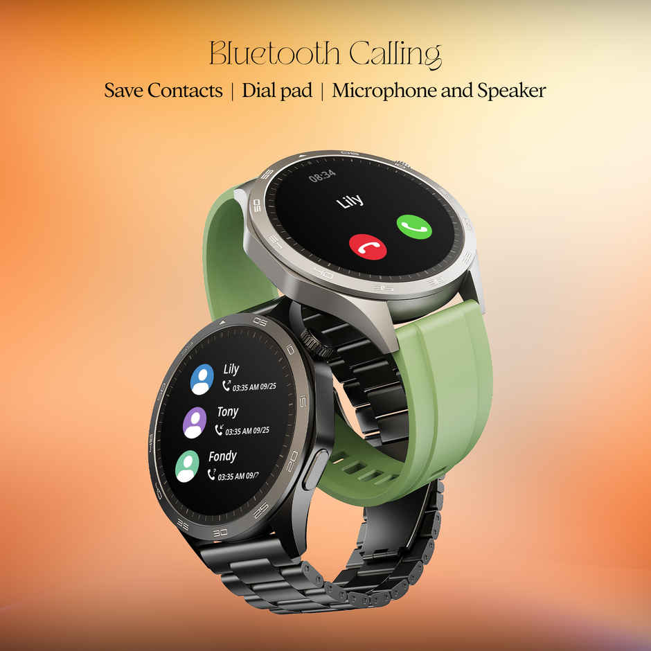 boAt Enigma Radiant Smartwatch | 1.43" AMOLED Display | Functional Crown - Olive Green