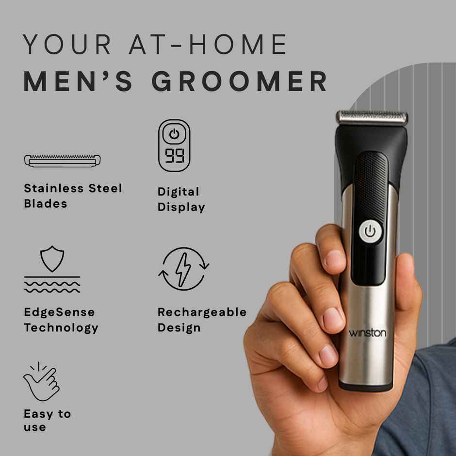 Winston Groom Pro 5 in 1 Grooming Set for Men with 14 Length Attachment Comb